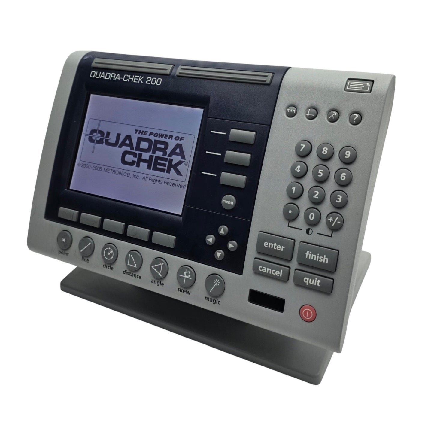 Used Metronics QC220-AR9 QUADRA-CHEK 200 Digital Read Out 2-Axis, RS232, 85-264VAC