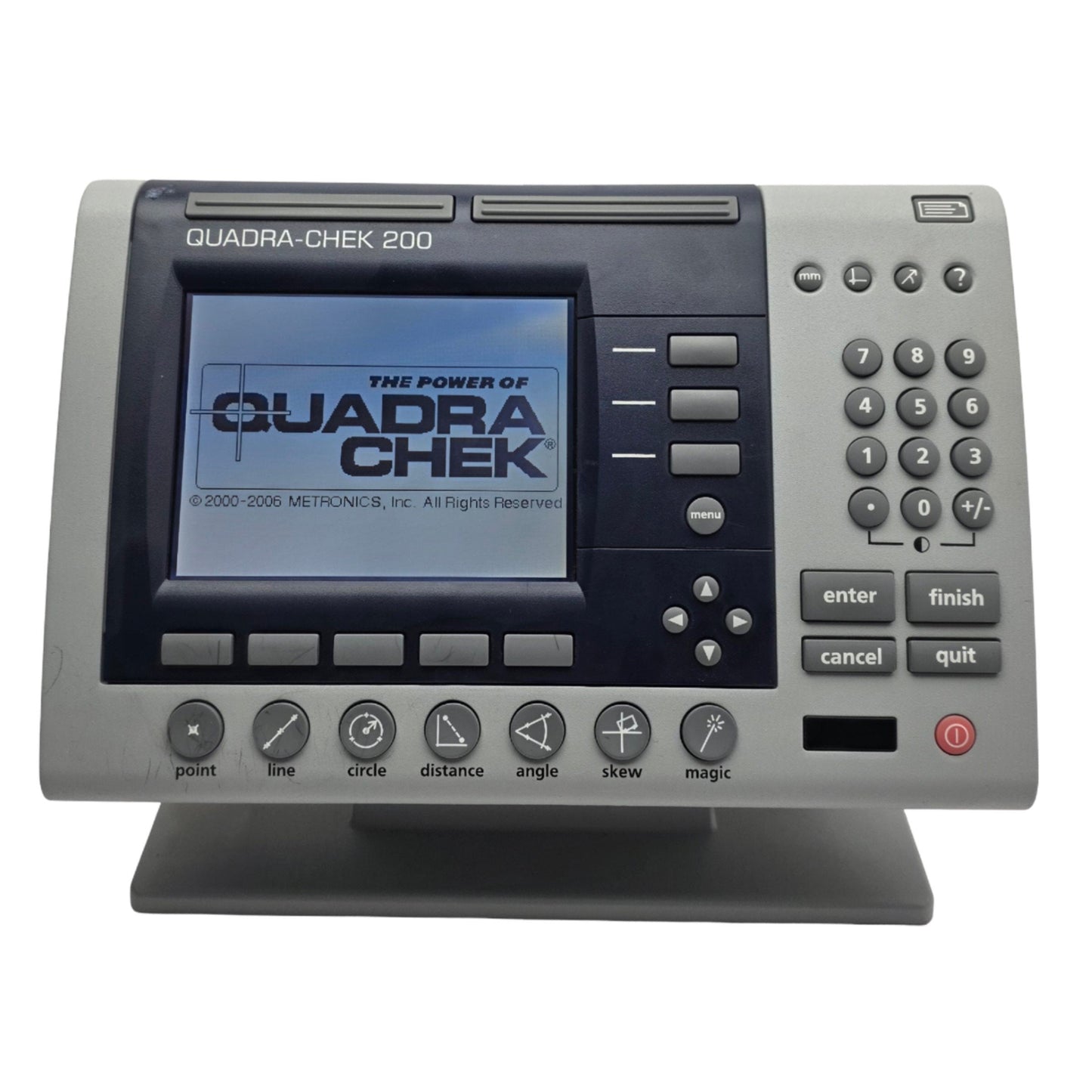 Used Metronics QC220-AR9 QUADRA-CHEK 200 Digital Read Out 2-Axis, RS232, 85-264VAC