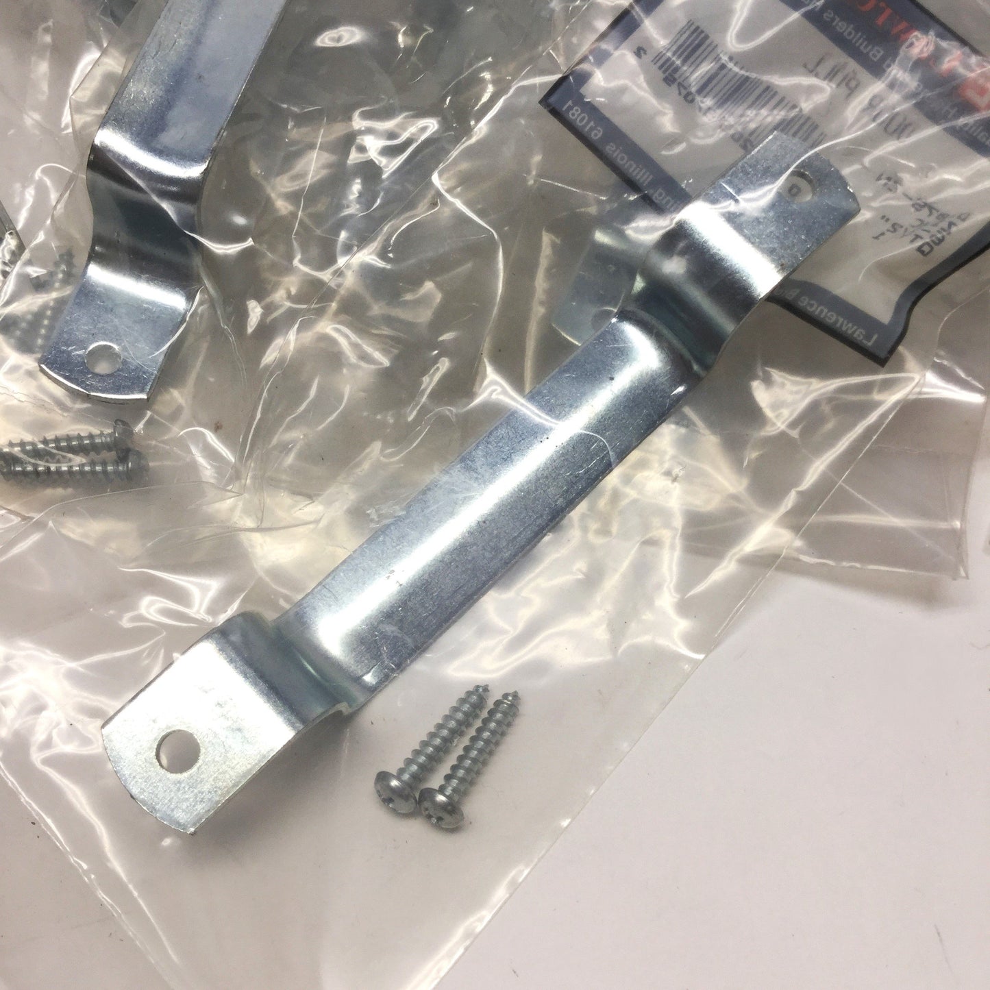 New Lot of 10 Lawrence Bros D207S-ZN Door Pull Handles, 6-1/2", Zinc-Coated Steel