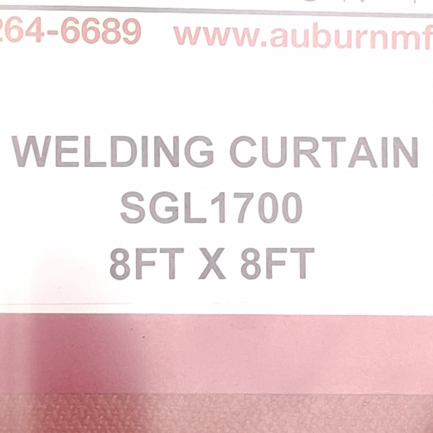 New Auburn Manufacturing SGL1700 AMI-Guard Welding Curtain, 8Ft x 8Ft, ANSI-FM 4950