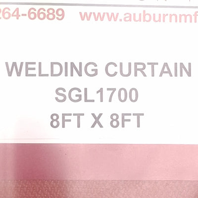New Auburn Manufacturing SGL1700 AMI-Guard Welding Curtain, 8Ft x 8Ft, ANSI-FM 4950