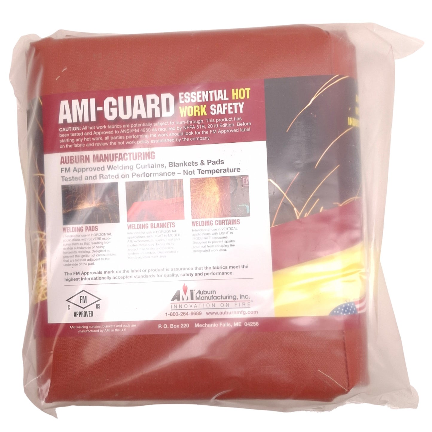 New Auburn Manufacturing SGL1700 AMI-Guard Welding Curtain, 8Ft x 8Ft, ANSI-FM 4950