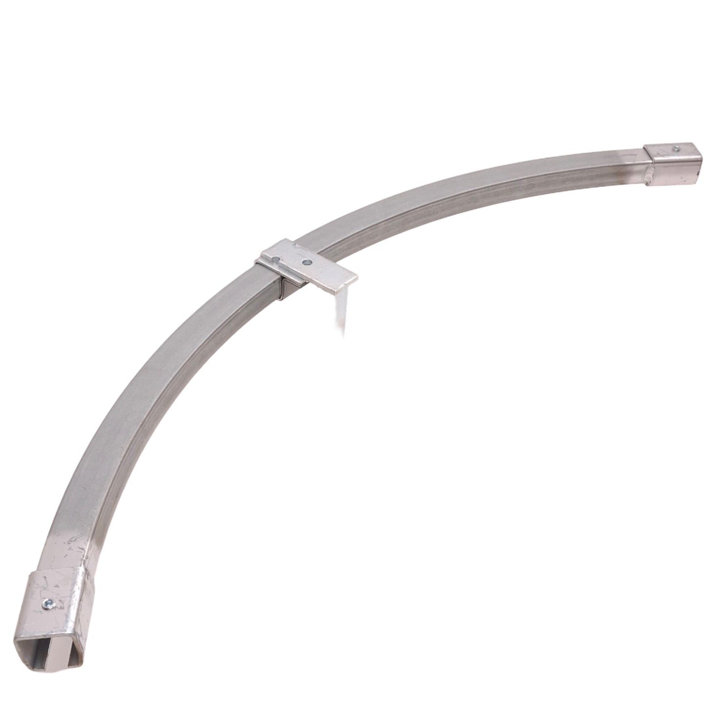 Used Floor Mount Curved Track 90 Degree Bend, 24" Radius, 175lb Max Load Rating