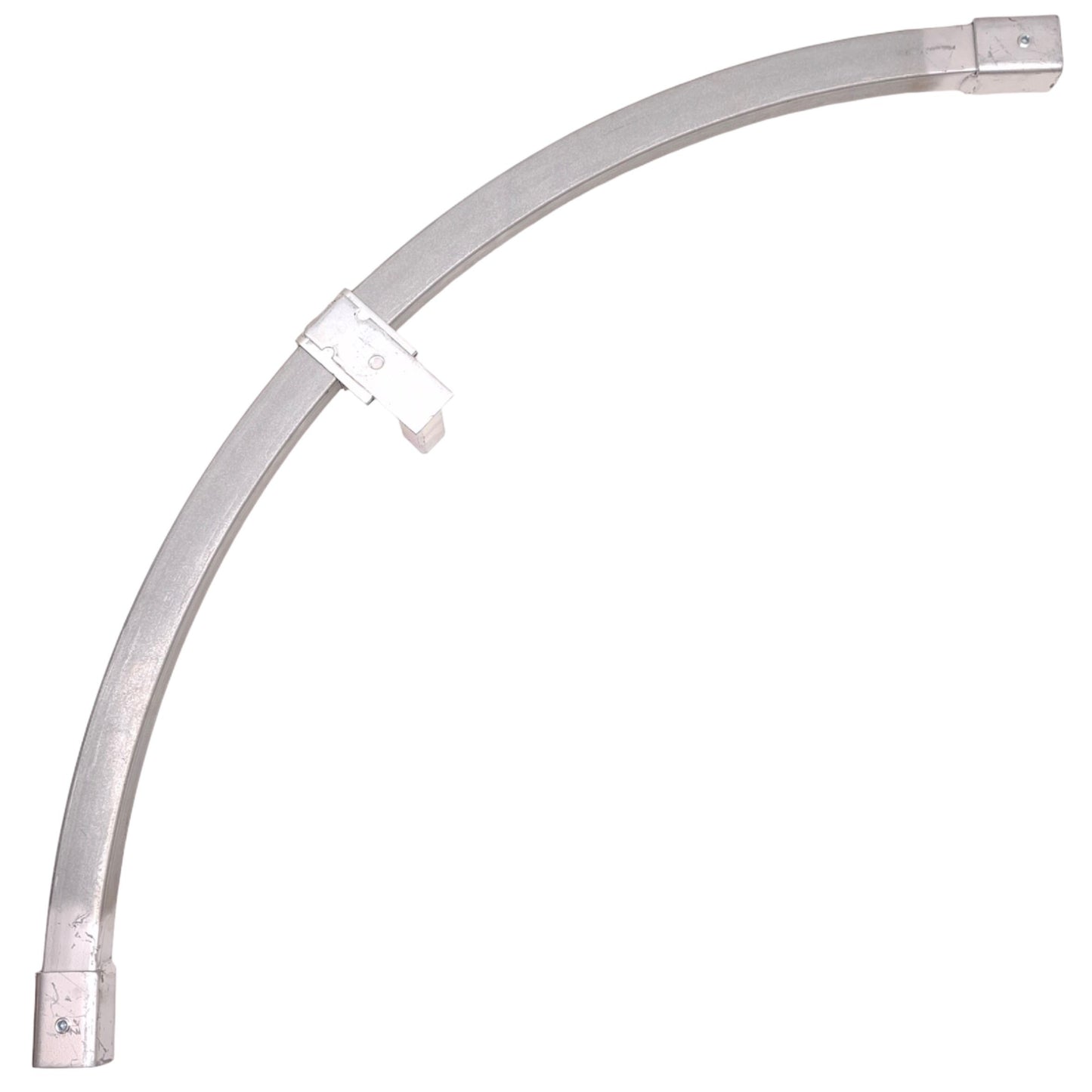 Used Floor Mount Curved Track 90 Degree Bend, 24" Radius, 175lb Max Load Rating
