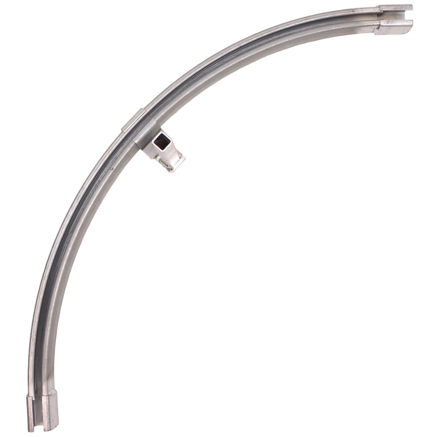 Used Floor Mount Curved Track 90 Degree Bend, 24" Radius, 175lb Max Load Rating