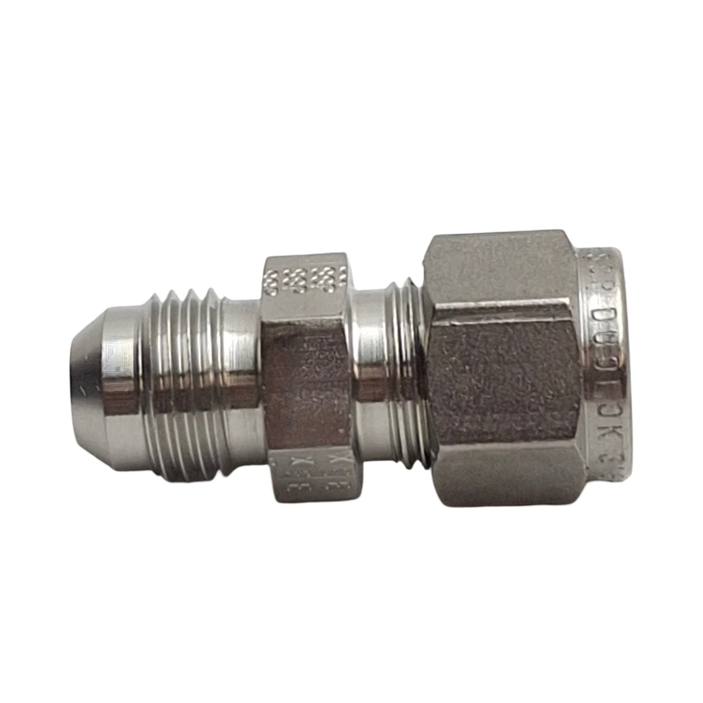 New – Open box Lot of 2 SSP ISSD6ANU6 Duolok Union, 3/8in OD Tube to 3/8in 37° SAE Male Flare