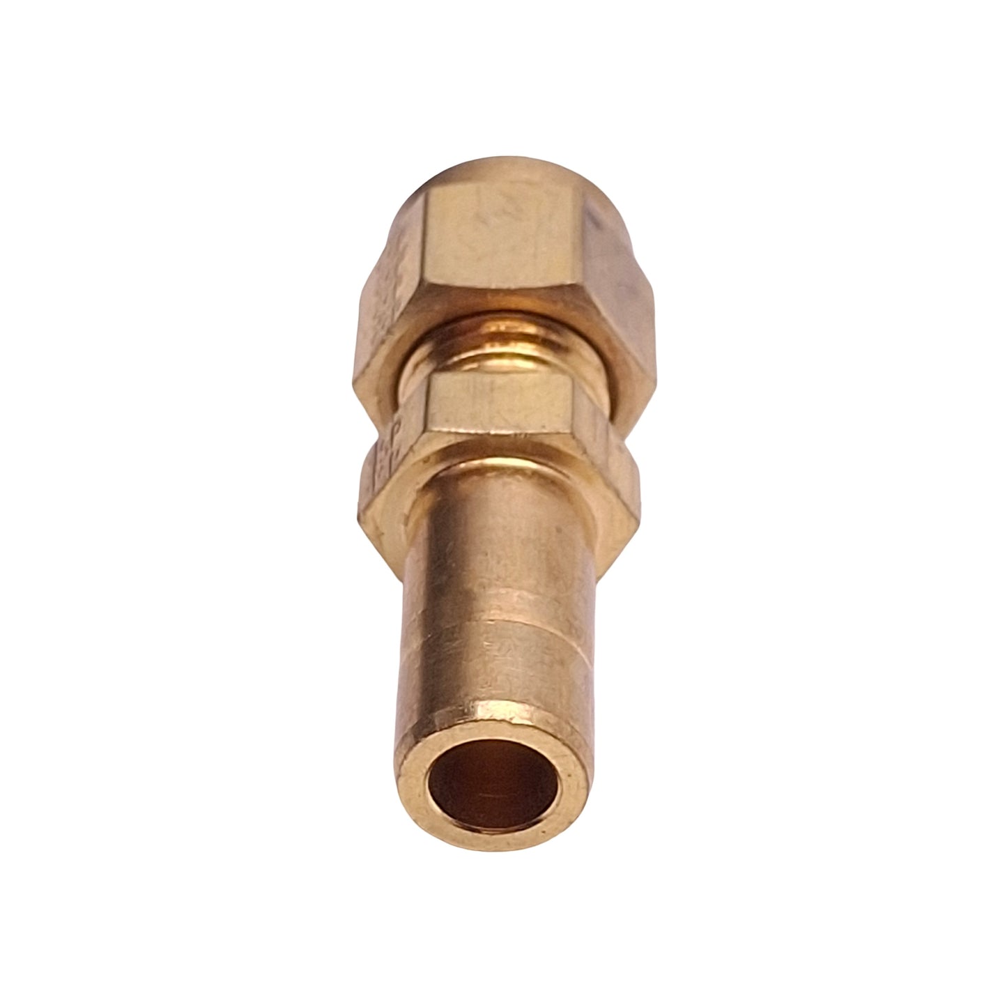 New – Open box Lot of 10 SSP IBD4R6 Brass Duolok Tube Stub Adapter, ø1/4" Tube x 3/8" Tube Stub