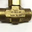New – Open box Parker 4F-V6LQ-BP Inline Needle Toggle Valve, Brass, 1/4" NPT, PTFE Stem, 300psi