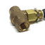 New – Open box Parker 4F-V6LQ-BP Inline Needle Toggle Valve, Brass, 1/4" NPT, PTFE Stem, 300psi
