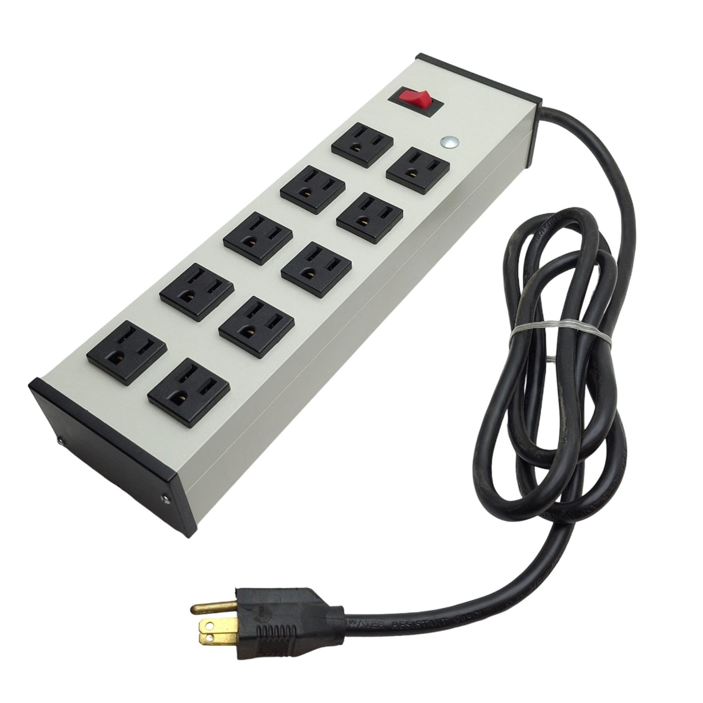 Used Legrand UL210BC Plug-In Outlet Center Unit, 120VAC 15A, 10 Socket, NEMA 5-15