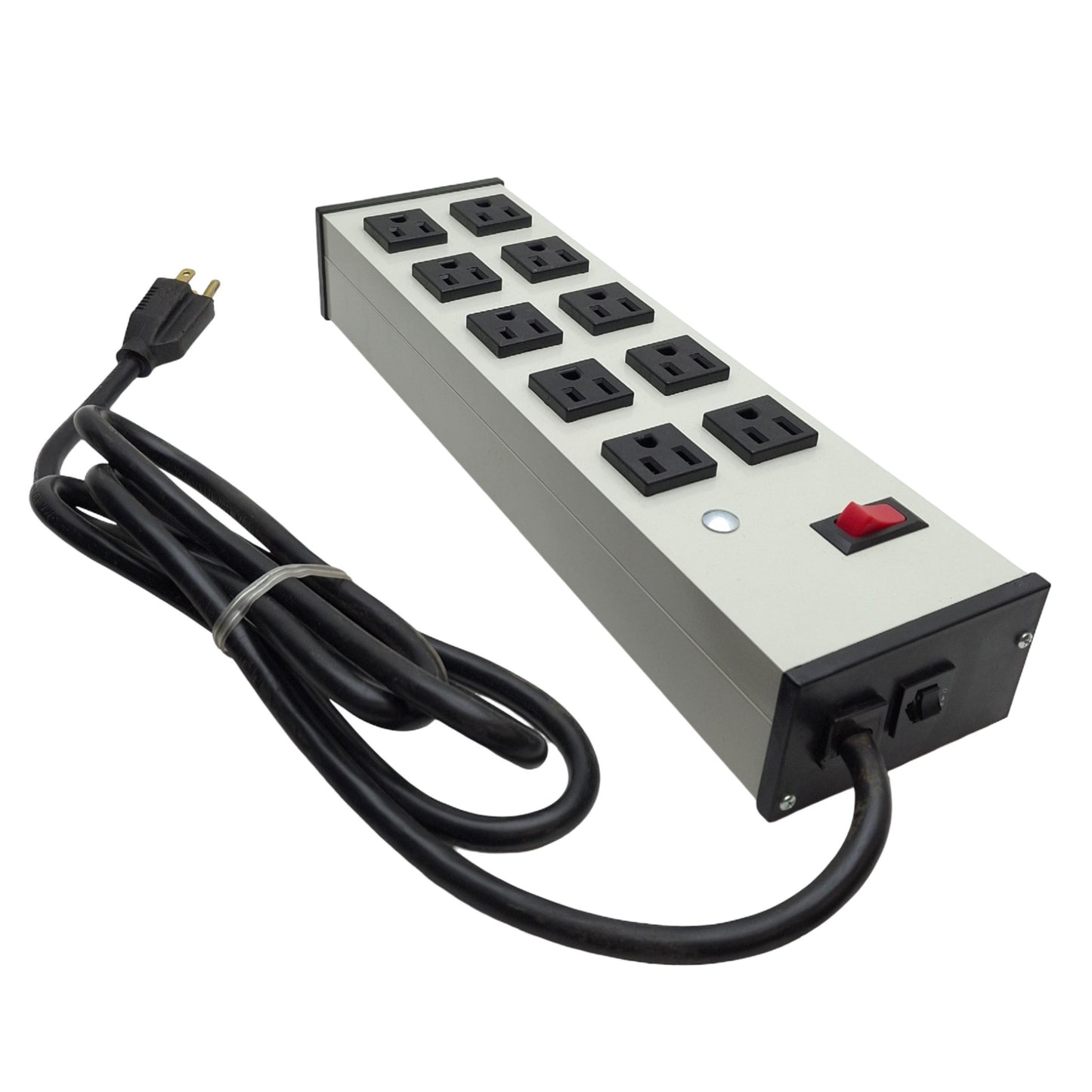 Used Legrand UL210BC Plug-In Outlet Center Unit, 120VAC 15A, 10 Socket, NEMA 5-15
