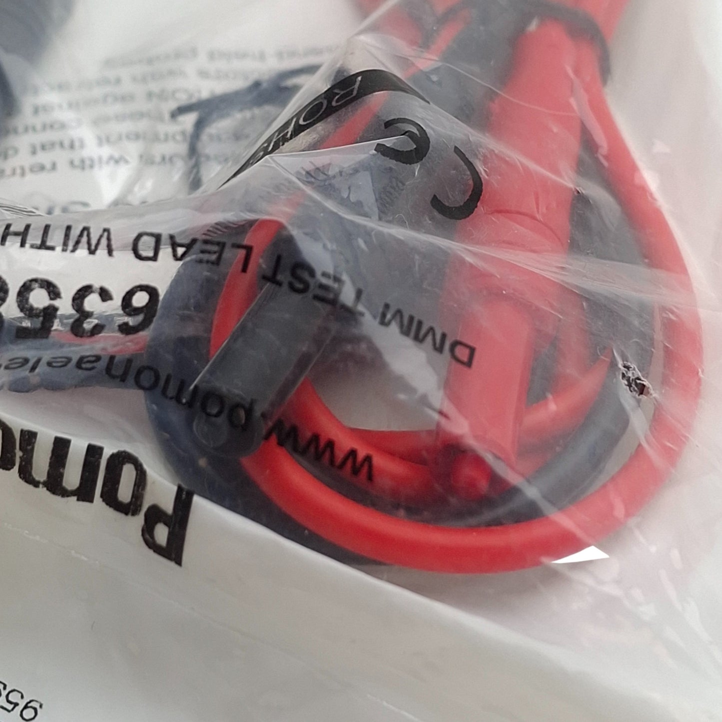 New Pamona 1903307 6358 Test Leads, DMM Plug to Retractable Sheath, 18AWG, 48in