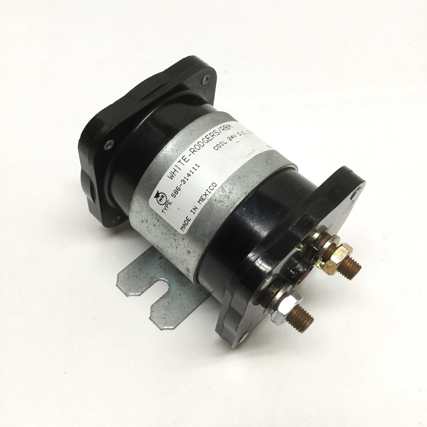 Used White Rodgers 586-314111 Power Contactor, 24VDC Solenoid Coil, SPDT, 24VDC 200A