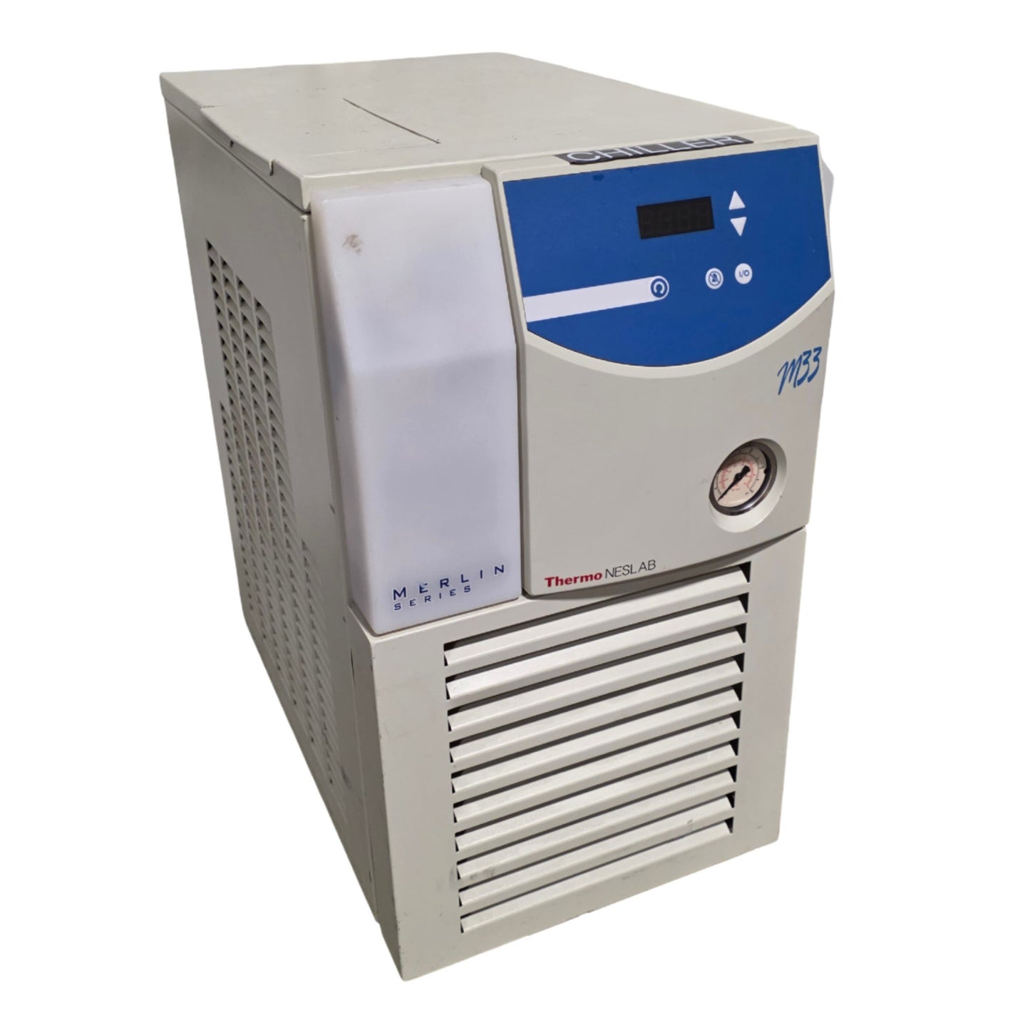 Used Thermo Neslab 263112040000 Merlin M33 Recirculating Lab Chiller 5-35°C, 115VAC