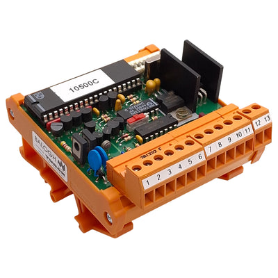 Used Balogh MELS30/E Serial Interface Control Board, RS232/422/485, 24VDC, DIN Rail