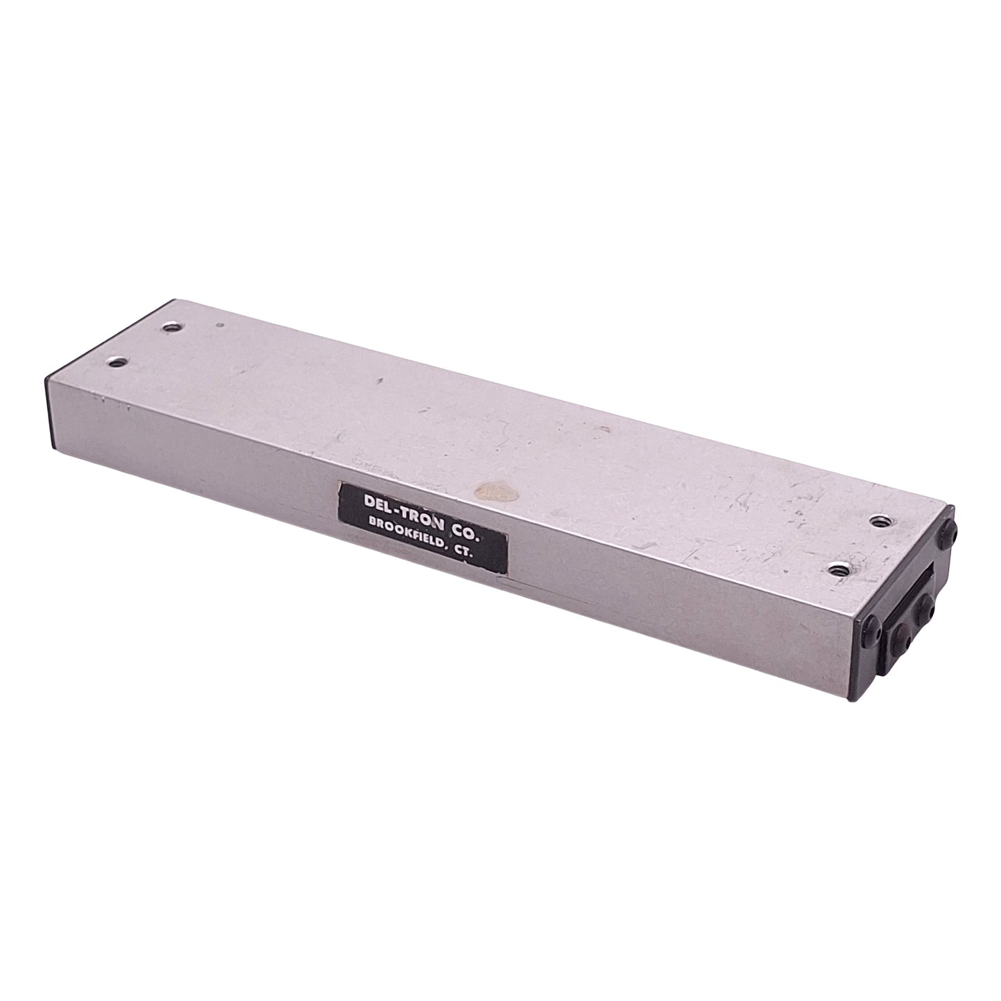 Used Del-Tron S1-4 Ball Bearing Slide, 4in Travel, 35lbs Load, 6in x 1.5in x 0.62in