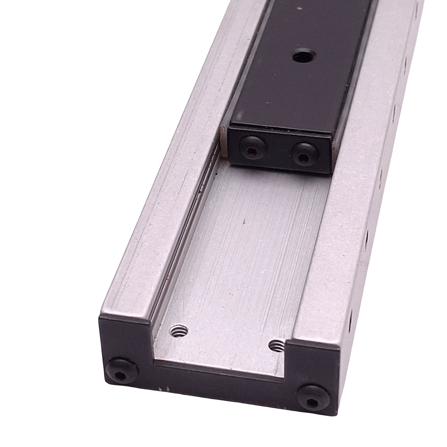 Used Del-Tron S1-4 Ball Bearing Slide, 4in Travel, 35lbs Load, 6in x 1.5in x 0.62in