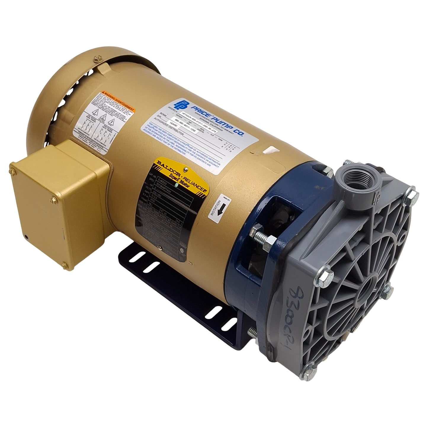 Used Price Pump HP75SCN-600-21211-200-36-3T6 Centrifugal Pump, 2HP, 20GPM, 3/4in NPT