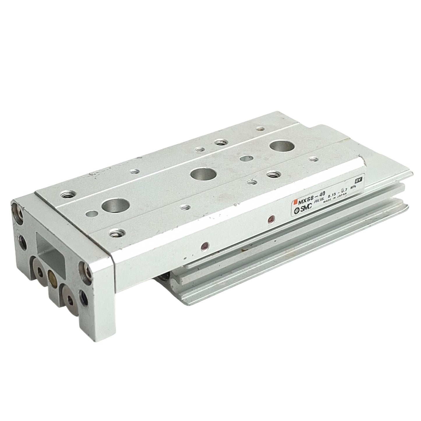 Used SMC MXS8-40 Air Slide Table Dual Rod Guided Cylinder, 8mm Bore, 40mm Stroke