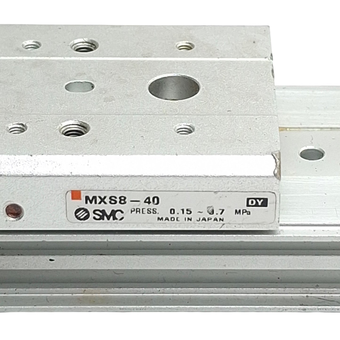 Used SMC MXS8-40 Air Slide Table Dual Rod Guided Cylinder, 8mm Bore, 40mm Stroke