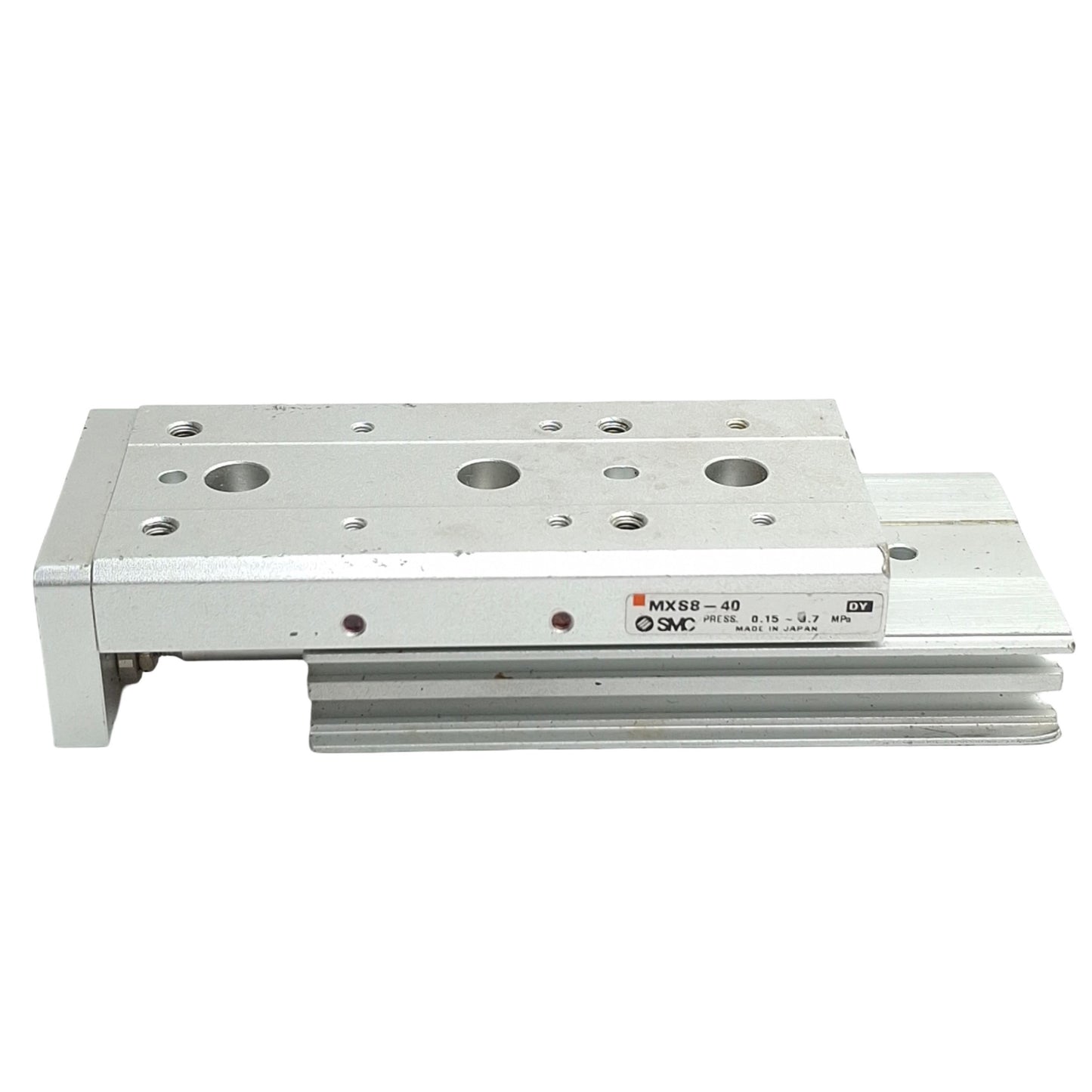 Used SMC MXS8-40 Air Slide Table Dual Rod Guided Cylinder, 8mm Bore, 40mm Stroke