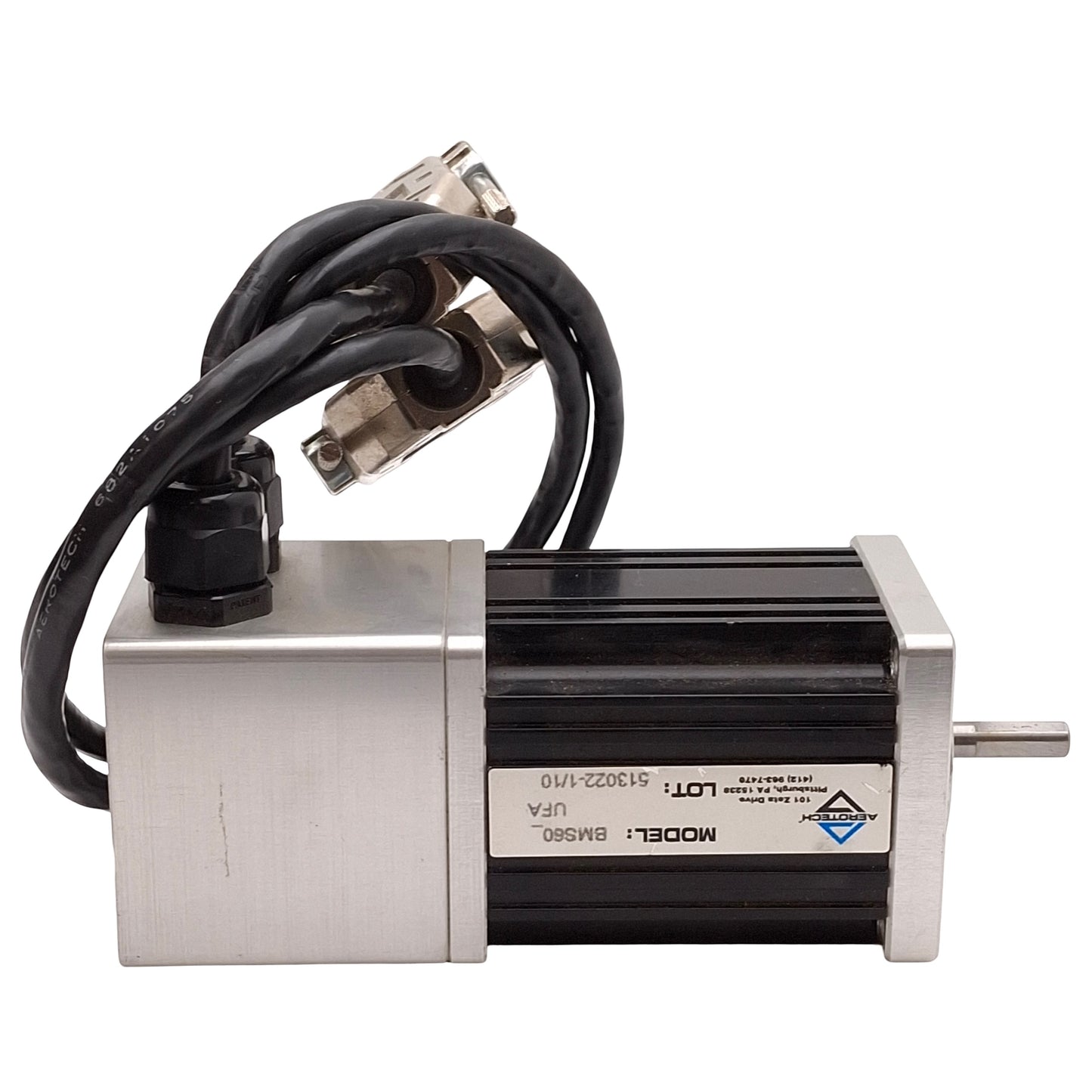 Used Aerotech BMS60-A-D25-E1000H Servo Motor .33Nm, 4000RPM, 1000ppr Encoder, NEMA 23