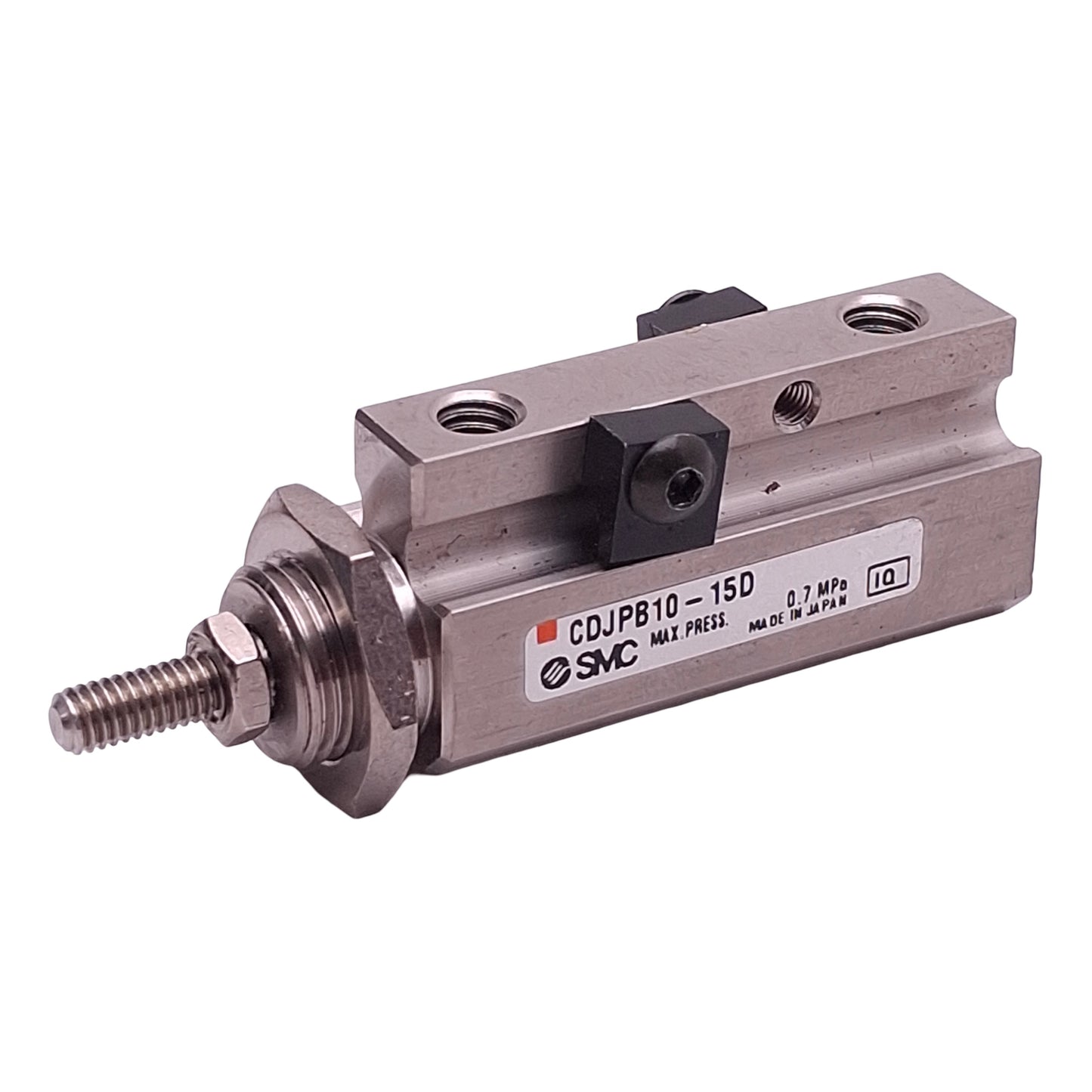 Used SMC CDJPB10-15D Pneumatic Cylinder, ø10mm Bore, 15mm Stroke, 0.7MPa Max, M5