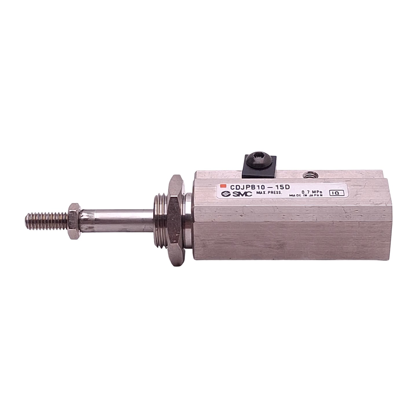 Used SMC CDJPB10-15D Pneumatic Cylinder, ø10mm Bore, 15mm Stroke, 0.7MPa Max, M5