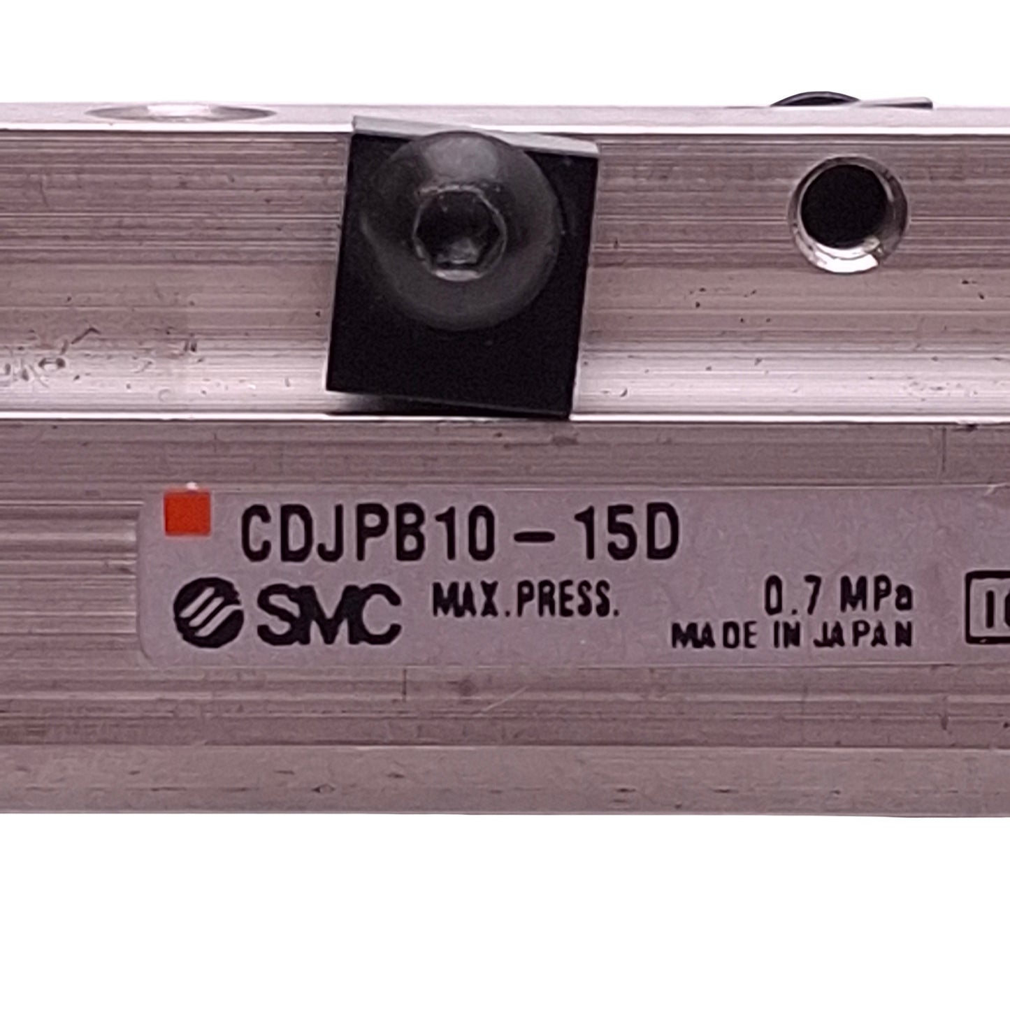 Used SMC CDJPB10-15D Pneumatic Cylinder, ø10mm Bore, 15mm Stroke, 0.7MPa Max, M5