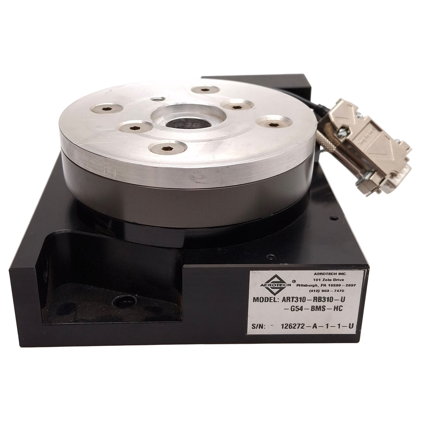 Used Aerotech ART310-RB310-U-G54-BMS-HC Rotary Stage, ø100mm, 360°, 54:1, NEMA 23