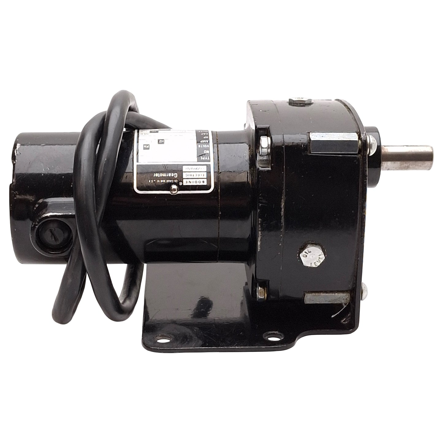 Used Bodine 24A2BEPM-D3 Gearmotor, 1/29HP, 36lb-in, 42rpm, 60:1, ø1/2in Shaft, 130VDC
