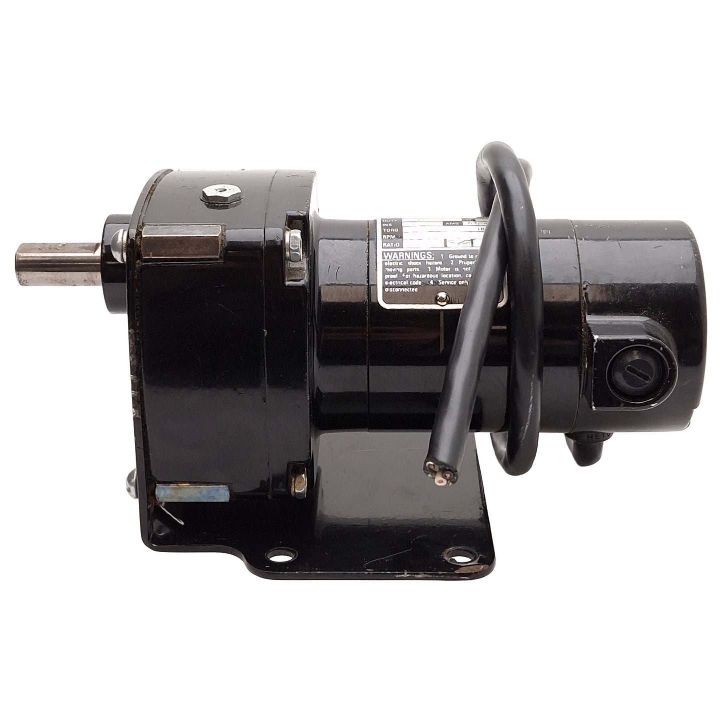 Used Bodine 24A2BEPM-D3 Gearmotor, 1/29HP, 36lb-in, 42rpm, 60:1, ø1/2in Shaft, 130VDC