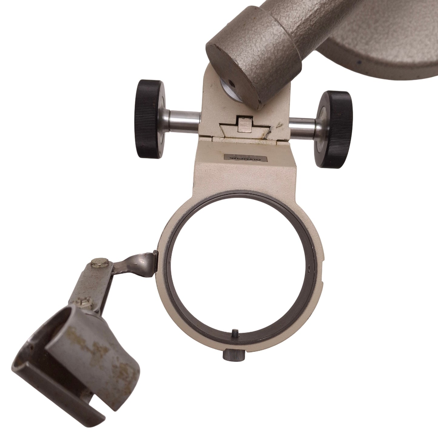 Used Olympus Microscope Boom Stand w/Focus Block ø76mm, 16-3/4in Arm, 9-7/8in Post