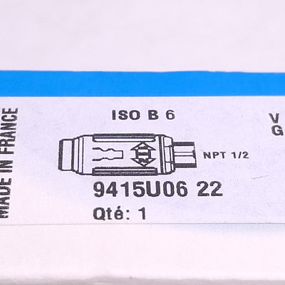 New Legris 9415U06 22 Pneumatic Hose Safety Coupler, 1/2in Female NPT, 232psi Max