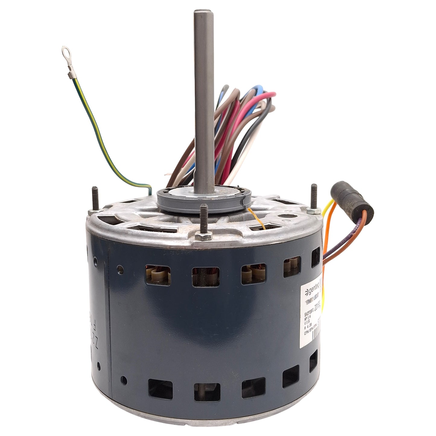 New Genteq 5KCP39FGZ215S 3583C Blower Motor, 1/4HP, 1075rpm, ø1/2in Shaft, 115VAC