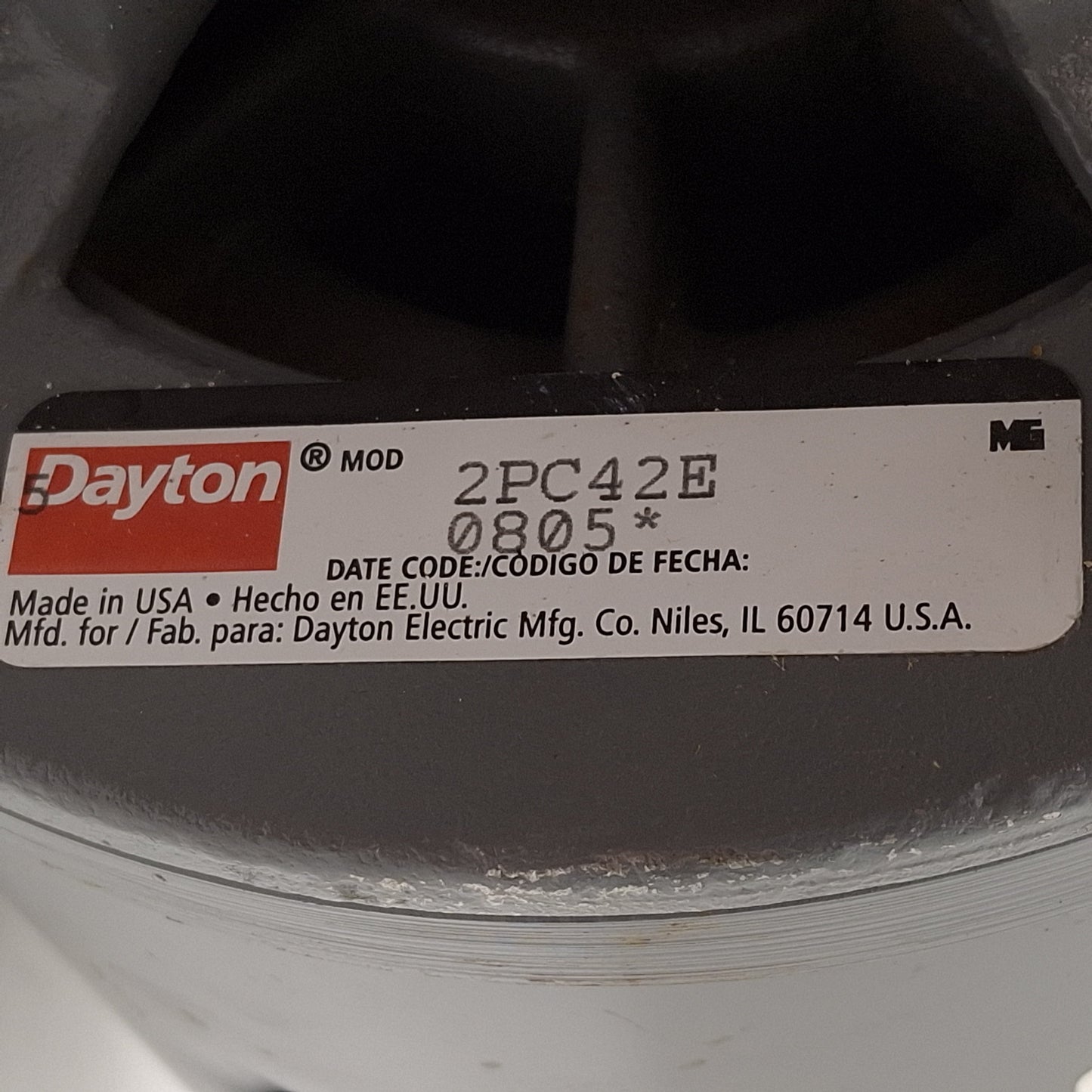 Used Dayton 2PC42E Stainless Steel 12-Stage Booster Pump, 1/2HP 115/230VAC, 3/4in NPT