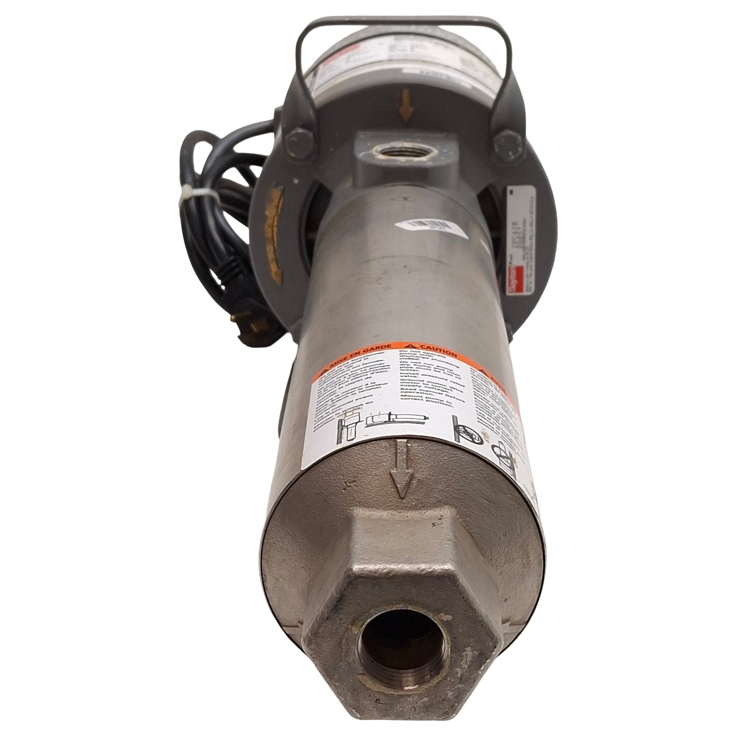 Used Dayton 2PC42E Stainless Steel 12-Stage Booster Pump, 1/2HP 115/230VAC, 3/4in NPT