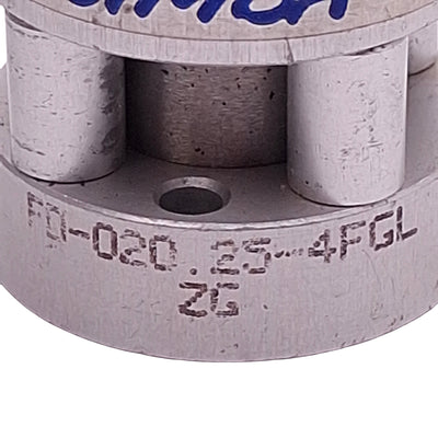 Used Bimba FO-020.25-4FGL Flat-1 Cylinder ø9/16in Bore, 0.25in Stroke, #10-32, 200psi