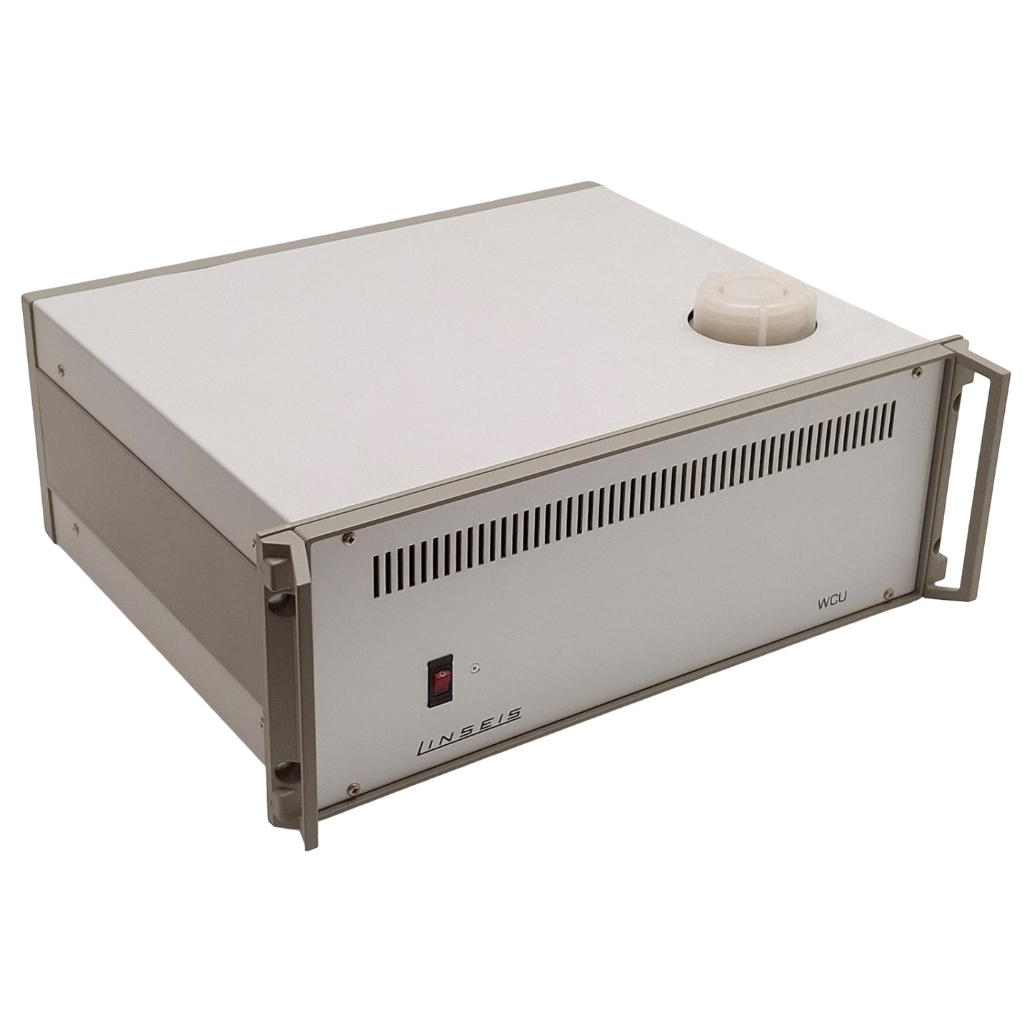 Used Linseis WCU Water Cooling Unit, M12x1.0 Male, ø6mm OD Tube, 230VAC 50/60Hz