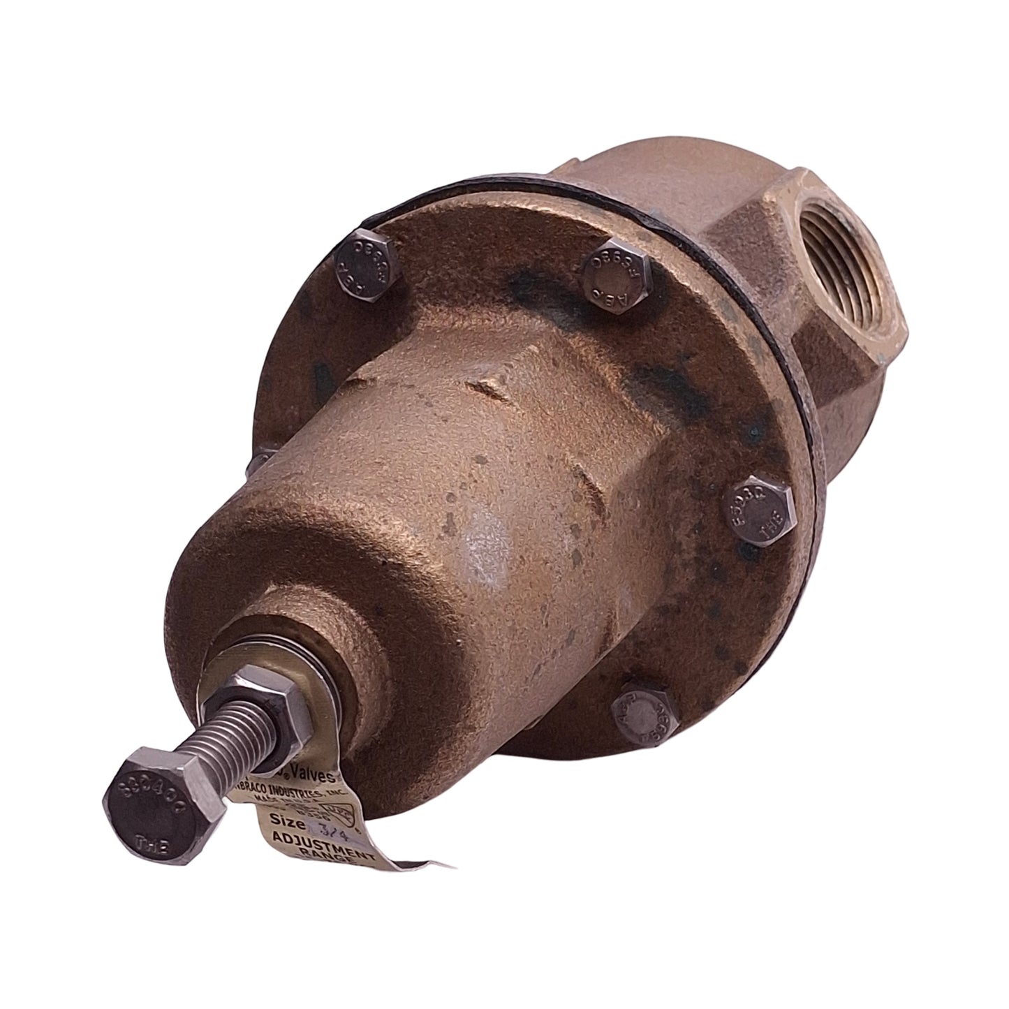 Used Apollo Valves 36H-204 Pressure Reducing Valve, 3/4in NPT, 25-75psi Range