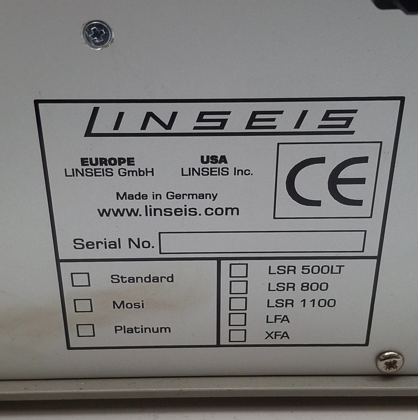 Used Linseis L70/2171 Thyristor Power Supply For DIL L75 Nuclear Laser Dilatometer