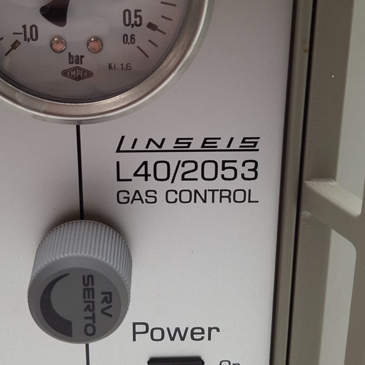Used Linseis L40/2053 Gas Dosing/Mixing System, 3-Pipes, 1bar Max, 230VAC, 1/8in NPT
