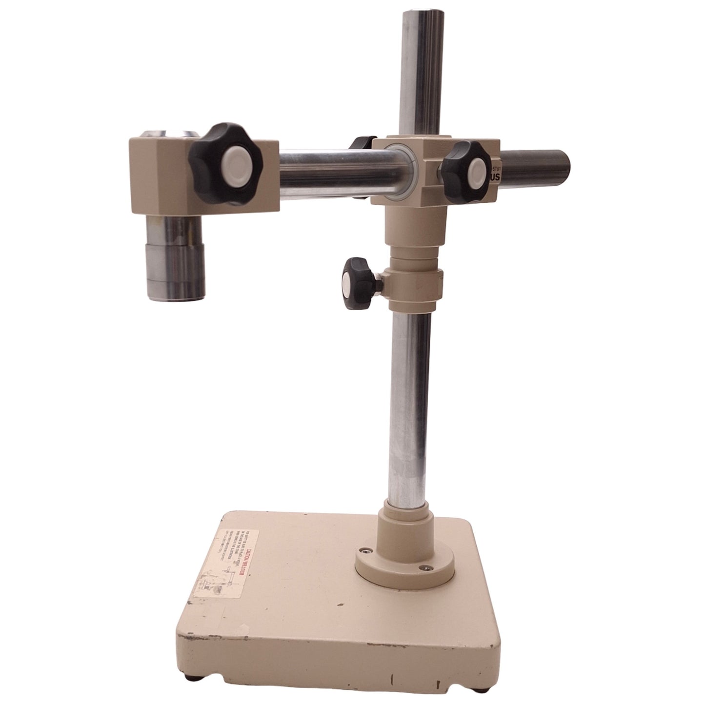 Used Olympus SZ-STU1 Stereo Microscope Stand 250x250mm Base, 437mm Arm, ø15mm Mount