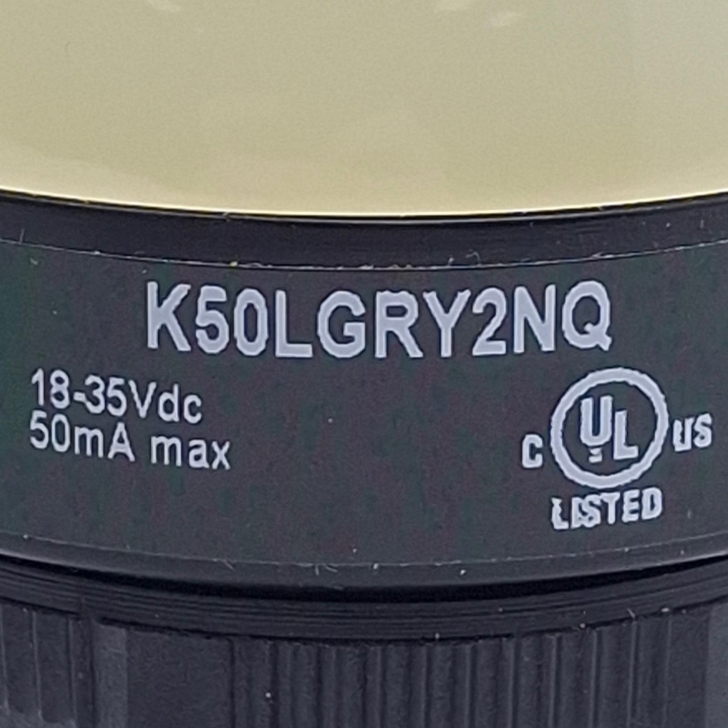 Used Banner K50LGRY2NQ 3-Color Multi-Function Indicator 5-Pin M12 Port, 18-35VDC