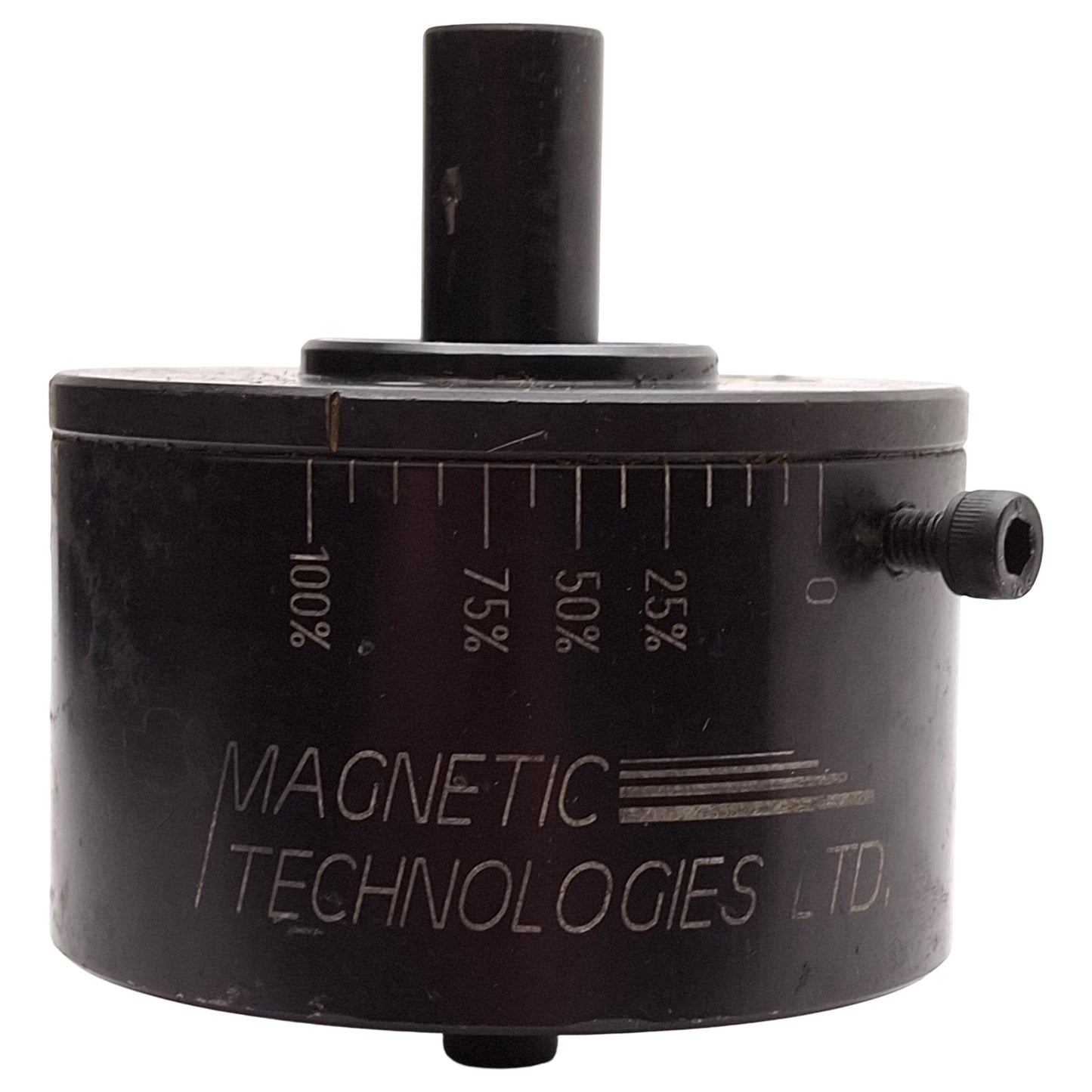 Used Magnetic Technologies 655 Magnetic Brake 0.12-5.0in-lbs, ø0.590 x 1.125in Shaft