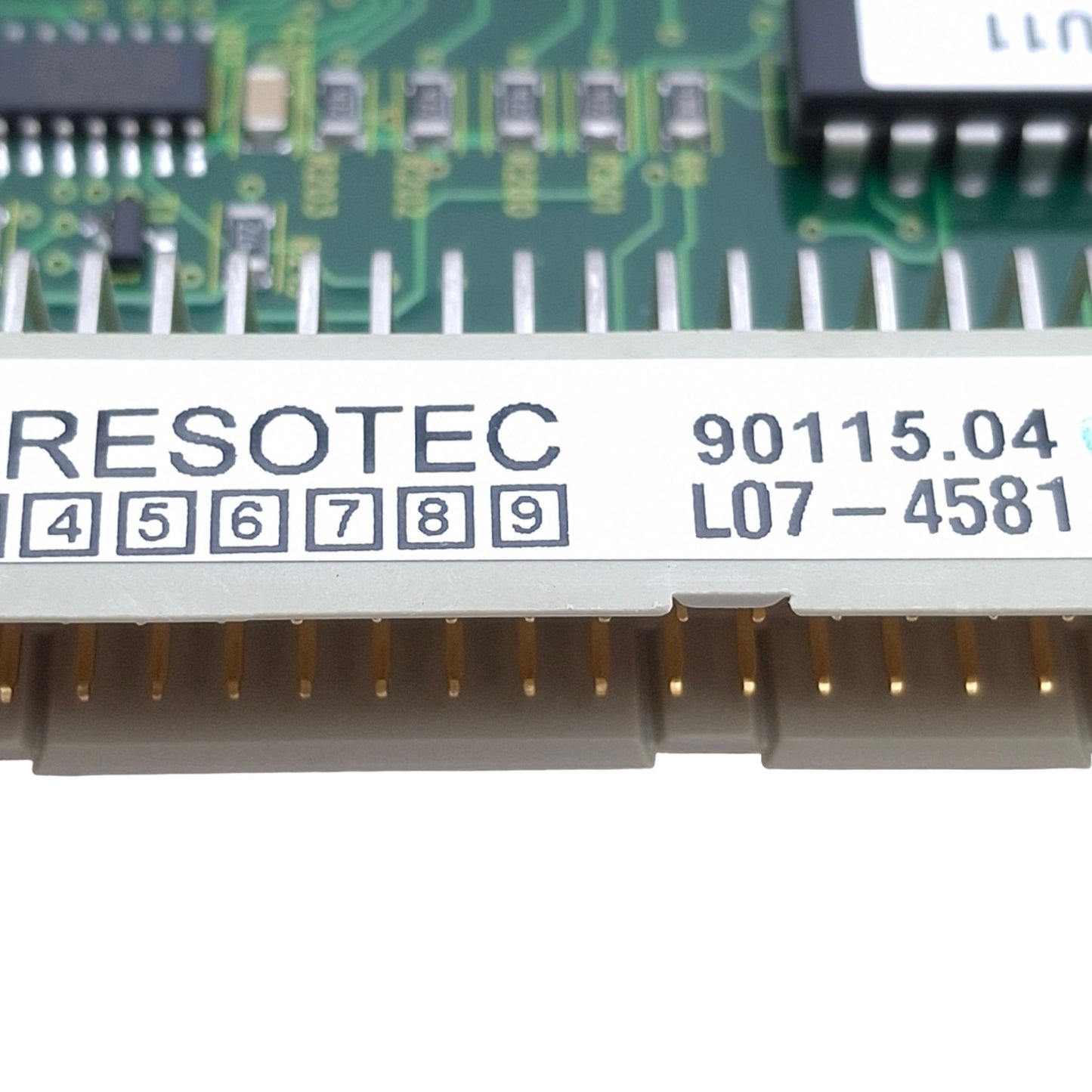 Used Resotec 90115.04 Digital Input Board 7in x 5-1/4in, (2x) DIN 41612 Connector