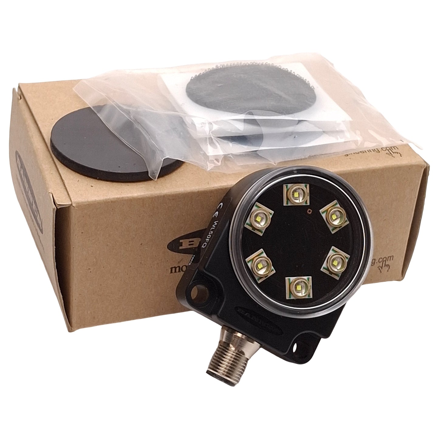 New Banner WL50FQ LED Work Light, Cool White, 12-30VDC, 4-Pin Euro QD Male