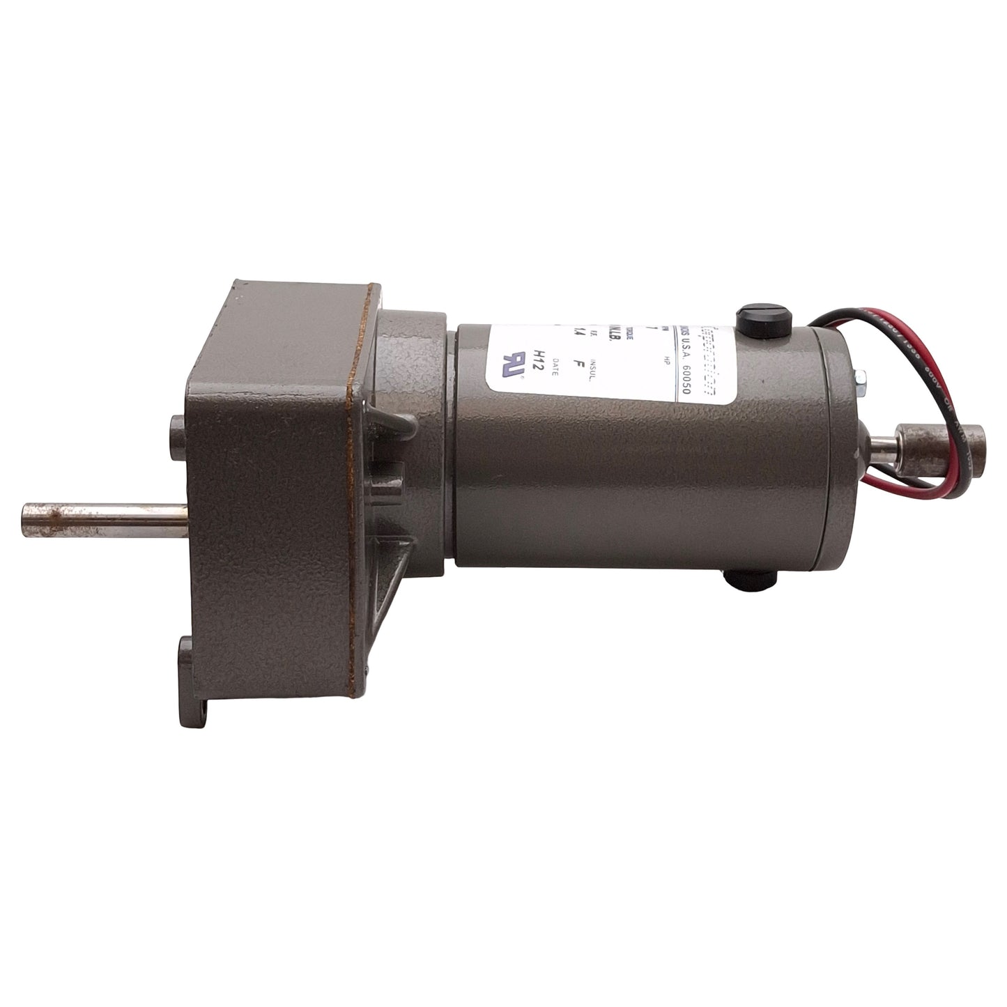 Used RAE 2315299 Electric DC Gearmotor, 400:1, 50in-lb, 7rpm, TENV, 90VDC 0.15A
