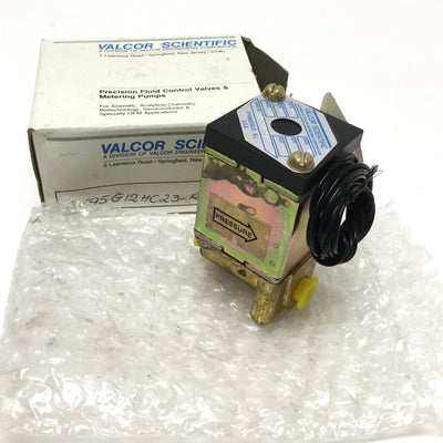 New – Open box Valcor SV95G12HC23-R37 Cryogenic Solenoid Valve 2-Way NC, 24VAC, 150psi, 1/8"NPT