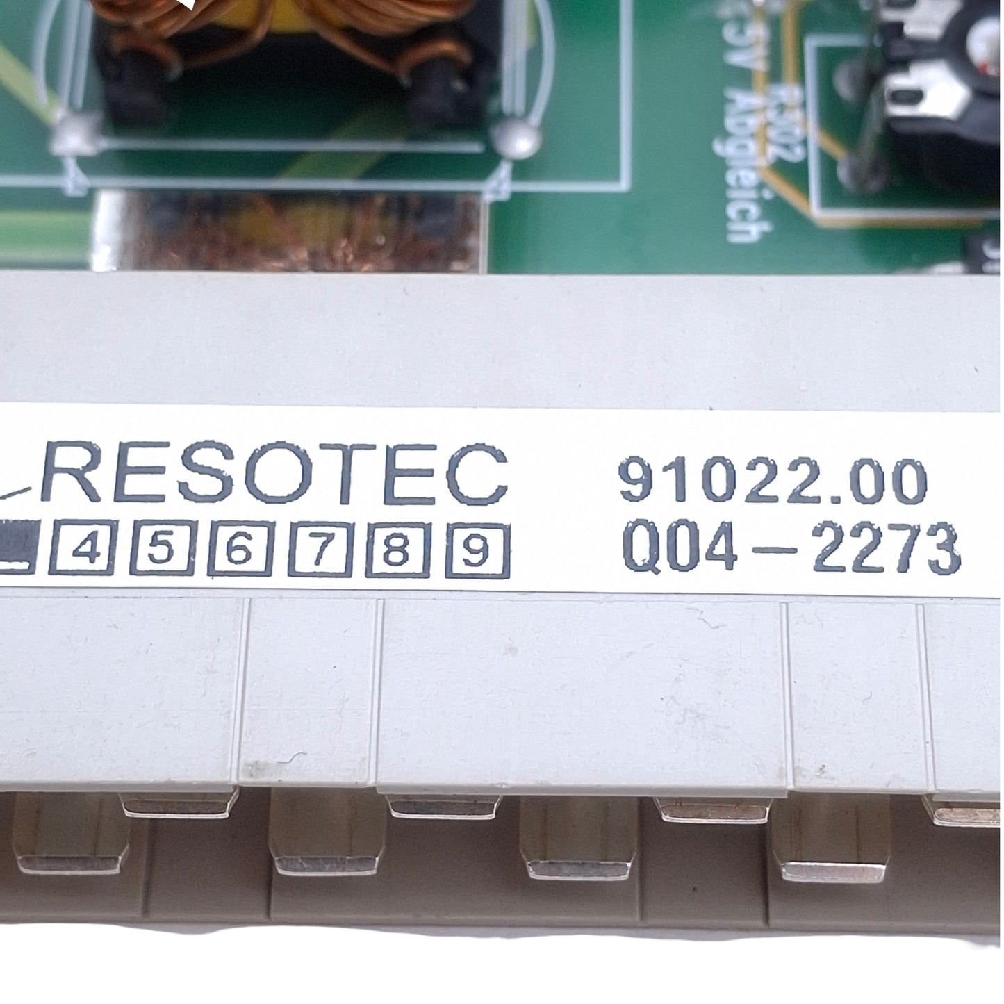 Used Resotec 91022.00 Auxiliary Power Supply Board DIN 41612 & 6-Pin Connector, 24VDC